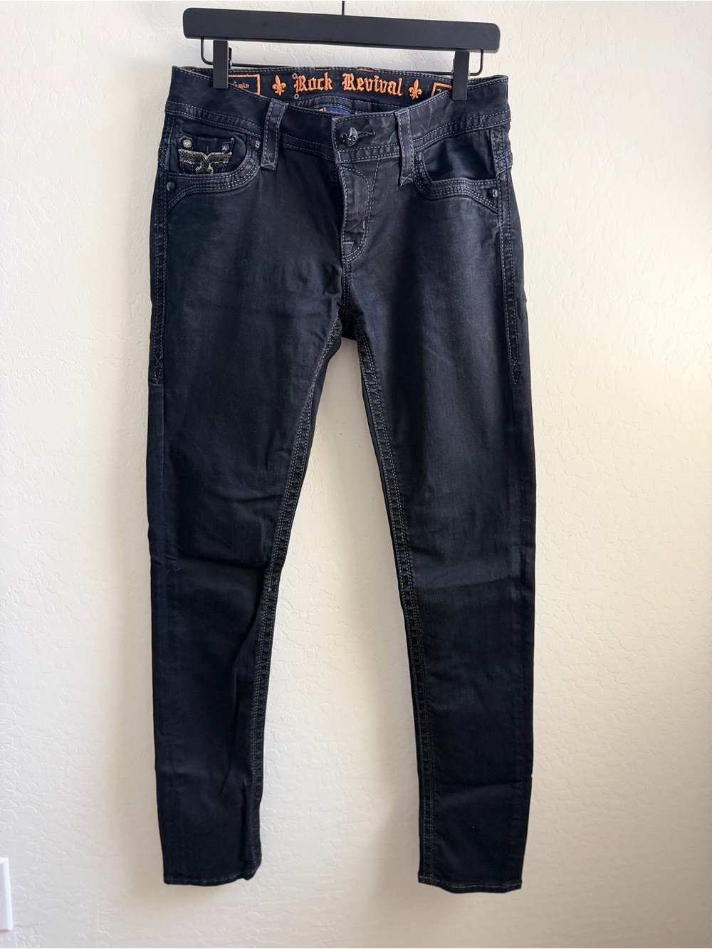 Rock Revival Black Gwin Skinny Jeans